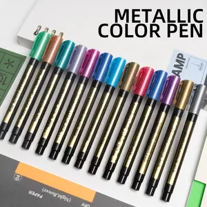 Set of 150 Metallic Color Acrylic Markers High-Quality Student Drawing Non-Bleeding Ink Art Supplies Ideal for Artists & Students