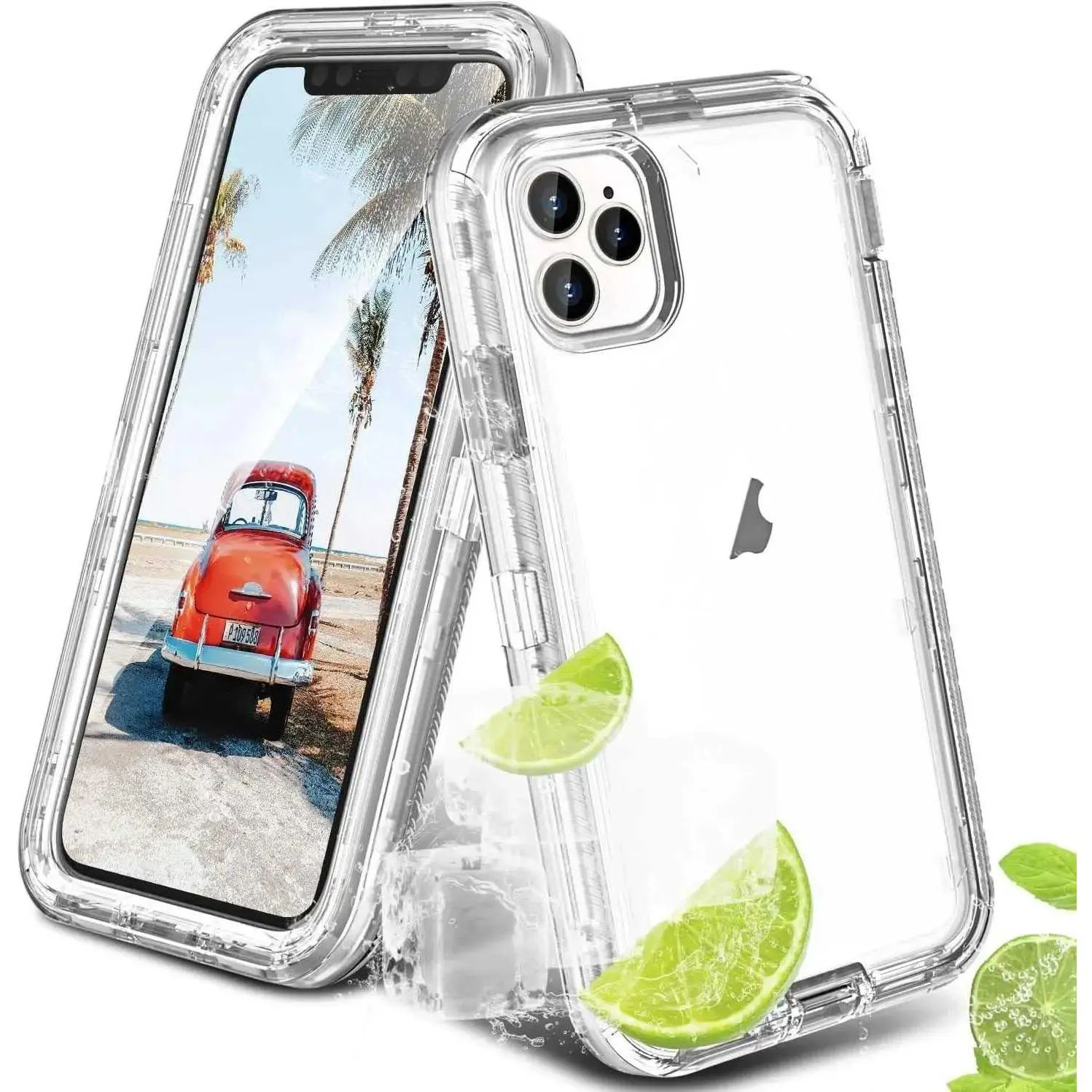 Case For iPhone 17 Air 16 15 14 Plus 13 Mini 12 11 Pro Max Heavy Duty 3 in 1 Shockproof Clear Rugged Military Protective Cover HNAQ32trgawed