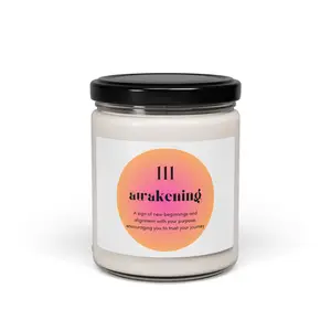 111 Angel Number Candle - Awakening & New Beginnings | Manifestation & Meditation Use