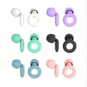 silicone earplugs set, 1 set of silicone earplugs, consisting of 2 earplugs and 4 spare parts, specially designed for sleep and sound insulation, without harming the ears. Night noise reduction earplugs and snoring sound insulation