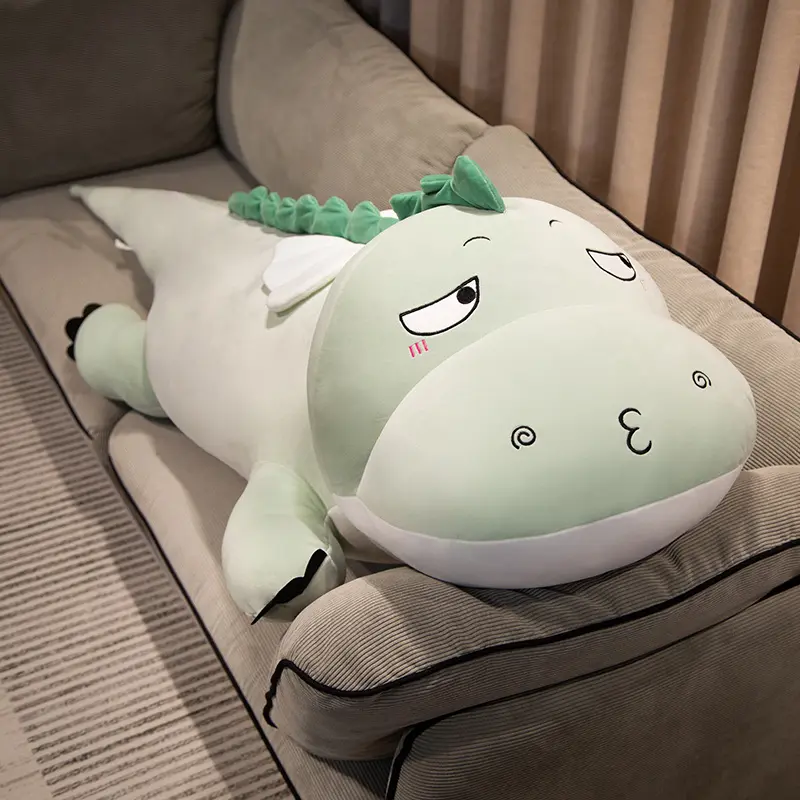 Giant Kawaii Soft Plush Flying Dragon Stuffed Animal - 100cm/140cm/160cm Long Body Pillow, Cuddle Buddy for Ages 12+, Cute Room Stuff, House Decoration for Living Rooms/Bedrooms, Gift for Dragon Lovers, Bpa Free