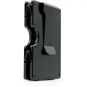 RFID Blocking Wallet for Men - Slim Metal Card Holder | NFC Blocking |  Slot | Minimalist Front Pocket Wallet | Black
