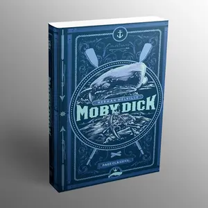 Moby Dick (Deluxe Hardcover Edition) Novel, Ahab, Debossed Cover