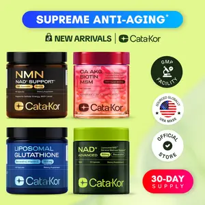 CEO's Bundle - Cata-Kor Liposomal Glutathione 500 mg, NMN 1000 mg, NAD+ Advanced 500 mg, CA AKG 1000 mg, Biotin, MSM, TMG, Hyaluronic Acid