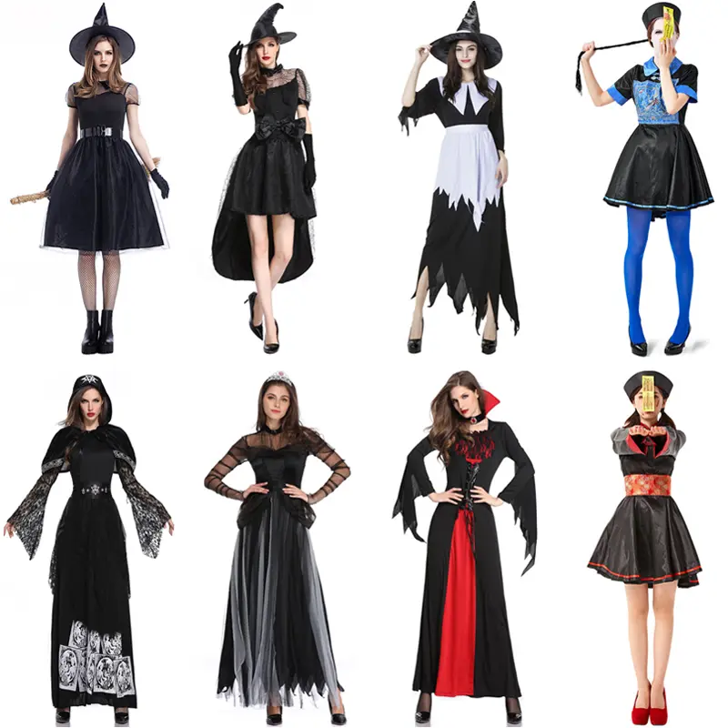 Male and female Halloween costumes