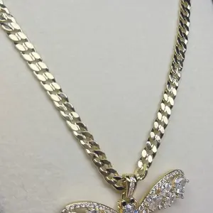 Gold Dragonfly Pendant Necklace for women