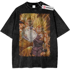 Son Goku And Gohan Shirt, Dragon Ball Shirt, Anime Shirt, Vintage Tee 45733 1371