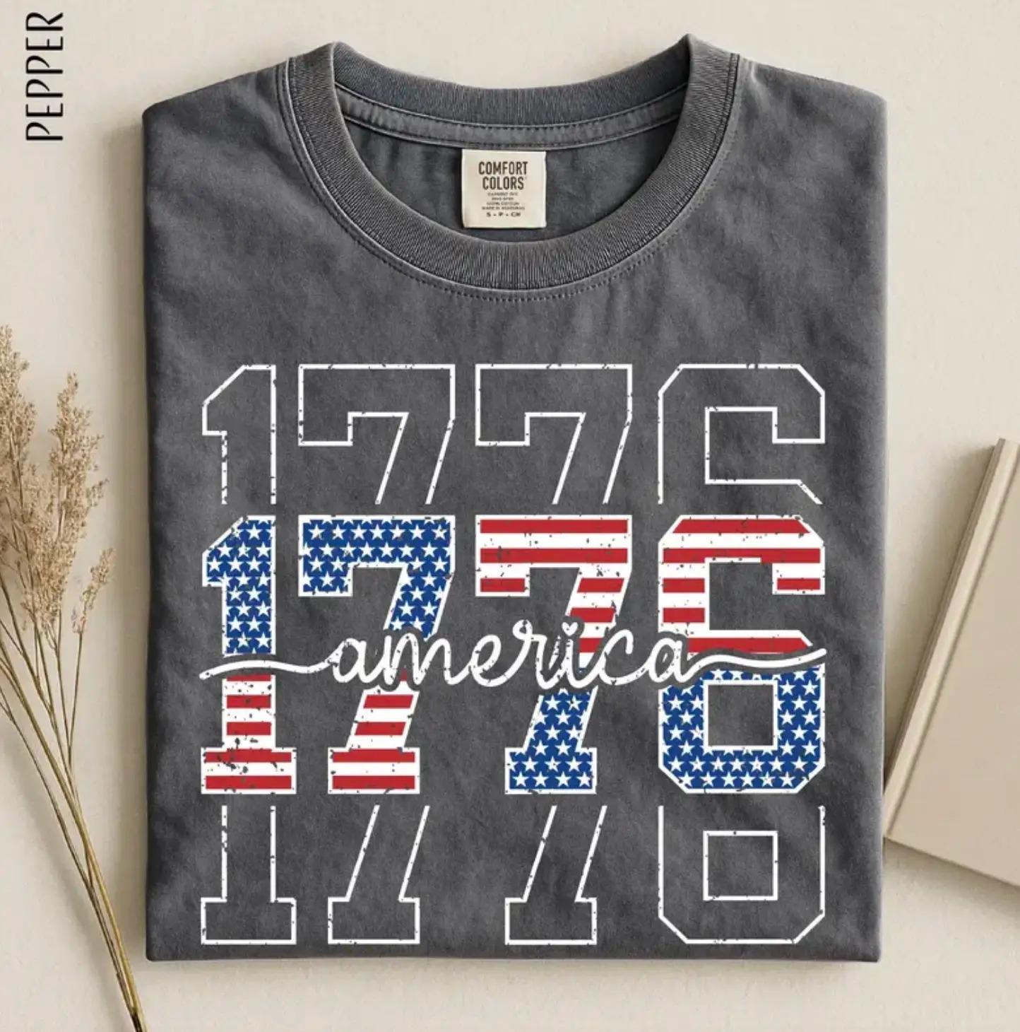 Comfort Colors 1776 Land Of The Free Shirt, America 250th Anniversary Tee, Patriotic Independence Day T-Shirt, Fourth of July 2026 Gift