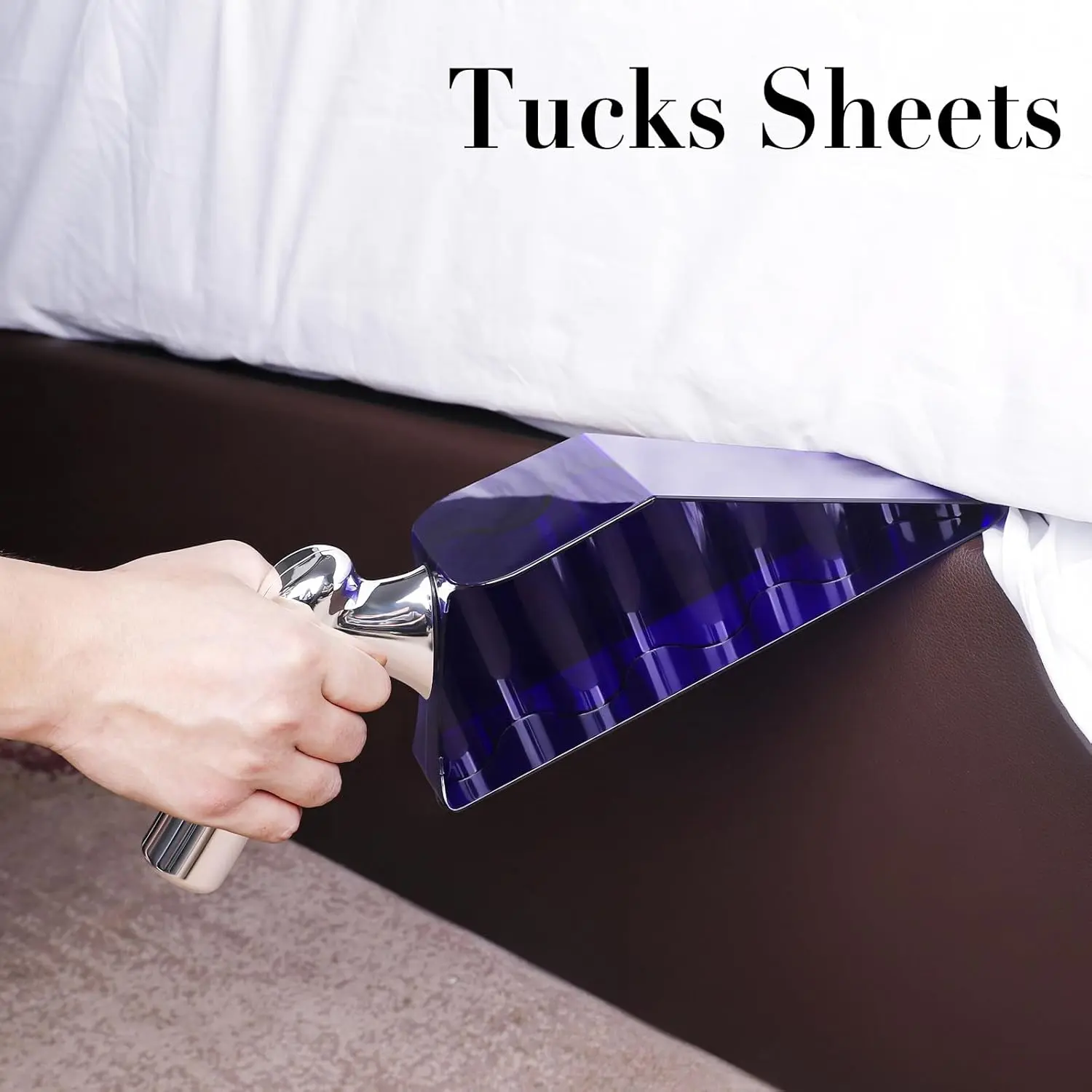 Mattress Lifter & Wedge Bed Maker Tool for Changing Sheets - Helps Lift and Hold Mattress, Tucks Sheets, Removes Sheets, Bed Skirts - Alleviating Back Pain