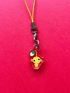 Tiny Pikmin Phone Charm Keychains, Funny Cute 1in Acrylic Keychains, Double Sided Design, Perfect Accessory for Phones and Keys
