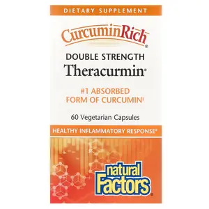 Natural Factors CurcuminRich®, Theracurmin®, 60 mg, 60 Vegetarian Capsules