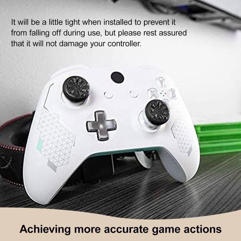 Thumbsticks Grips for PS4/PS5, XBOX, Professional Thumb Grips Joystick Cap Analog Stick Cover, 2 Thumbsticks - 1 High-Rise & 1 Mid-Rise grips player controller player controller player controller ps5 skin aim assist