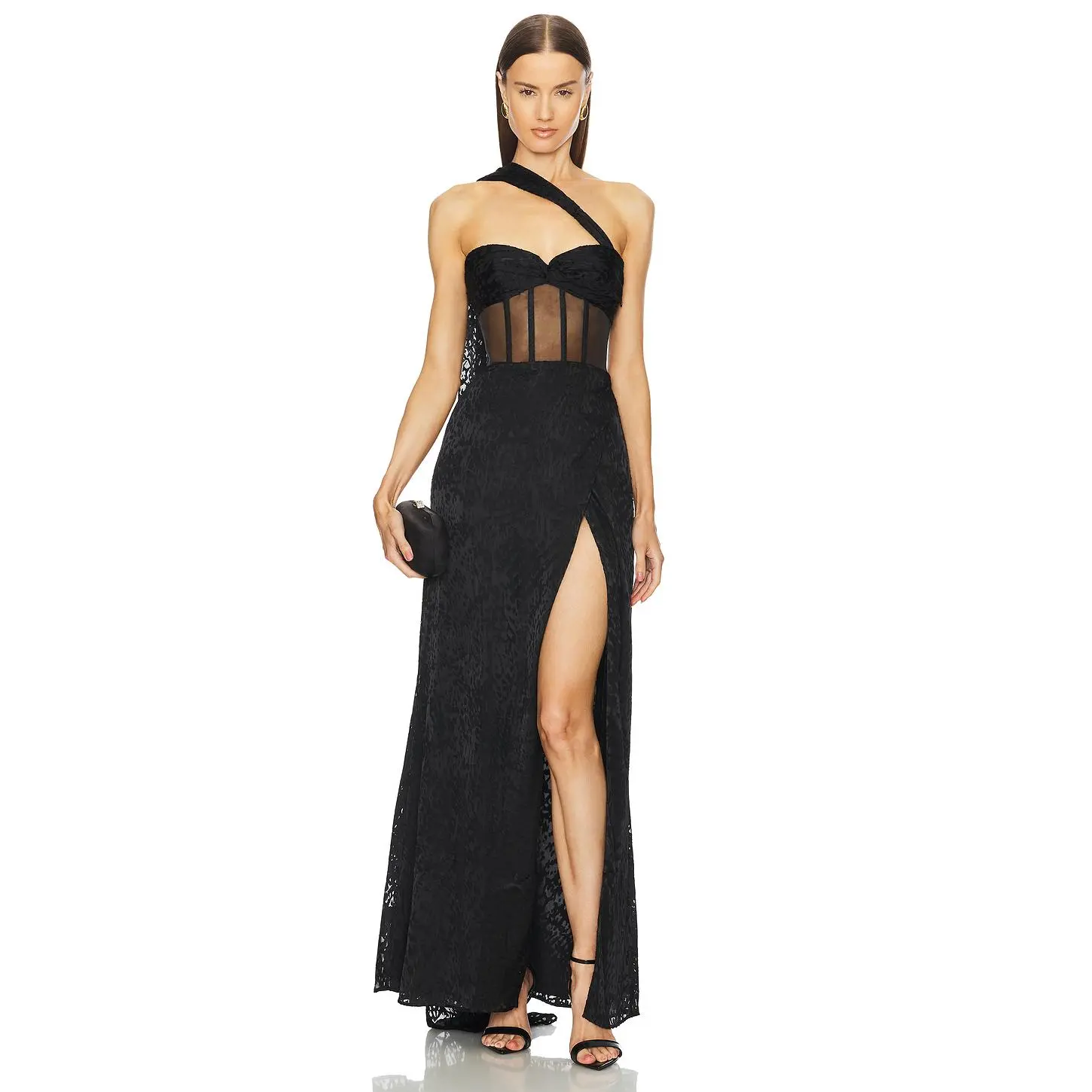 Michael Costello x REVOLVE Cecilia Gown in Black