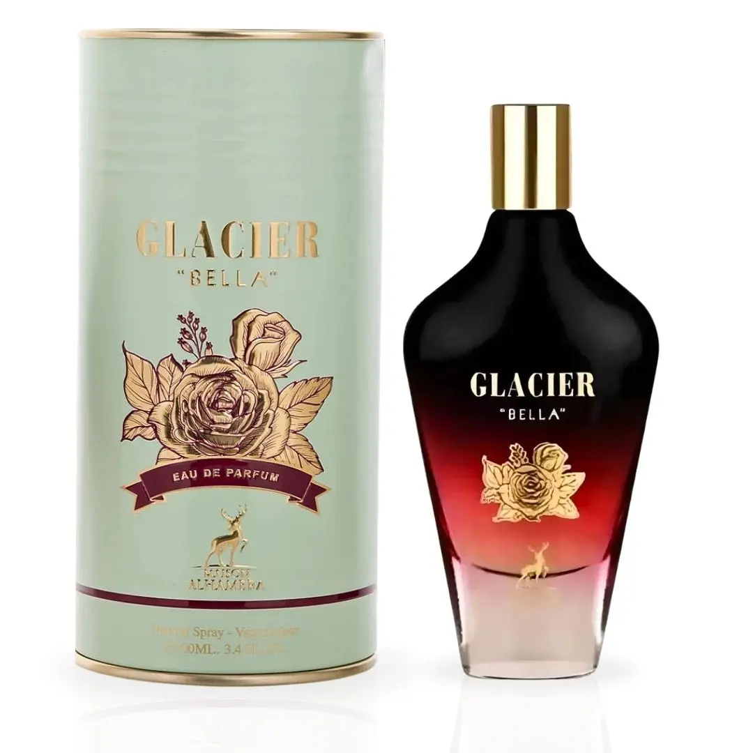 Glacier Bella Eau De Parfum Spray 100ML (3.4 OZ) by Maison Alhambra | Capture Hearts With This Delicate Scent. Glacier Bella Eau De Parfum Spray 100ML (3.4 OZ) by Maison Alhambra | Capture Hearts With This Delicate Scent.