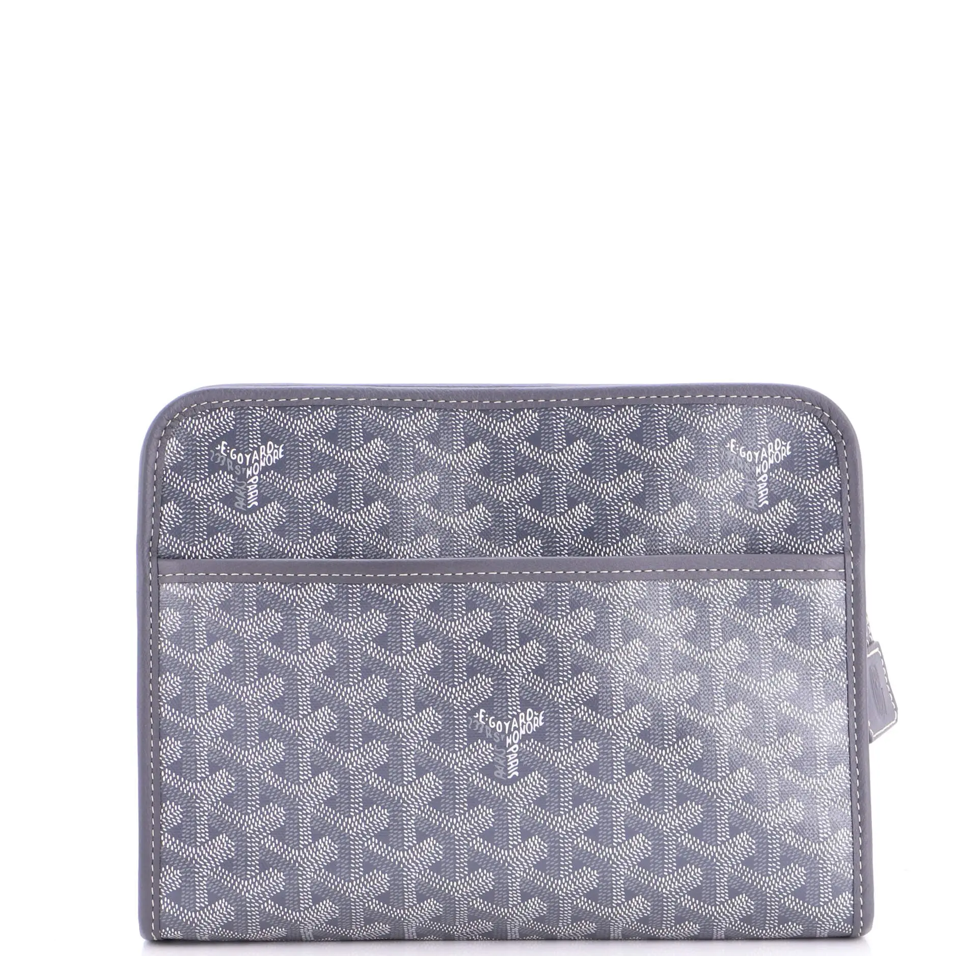 Pre-owned Goyard Canvas Coated Clutches & Wristlets Jouvence Toiletry Pouch Coated Canvas MM by Rebag
