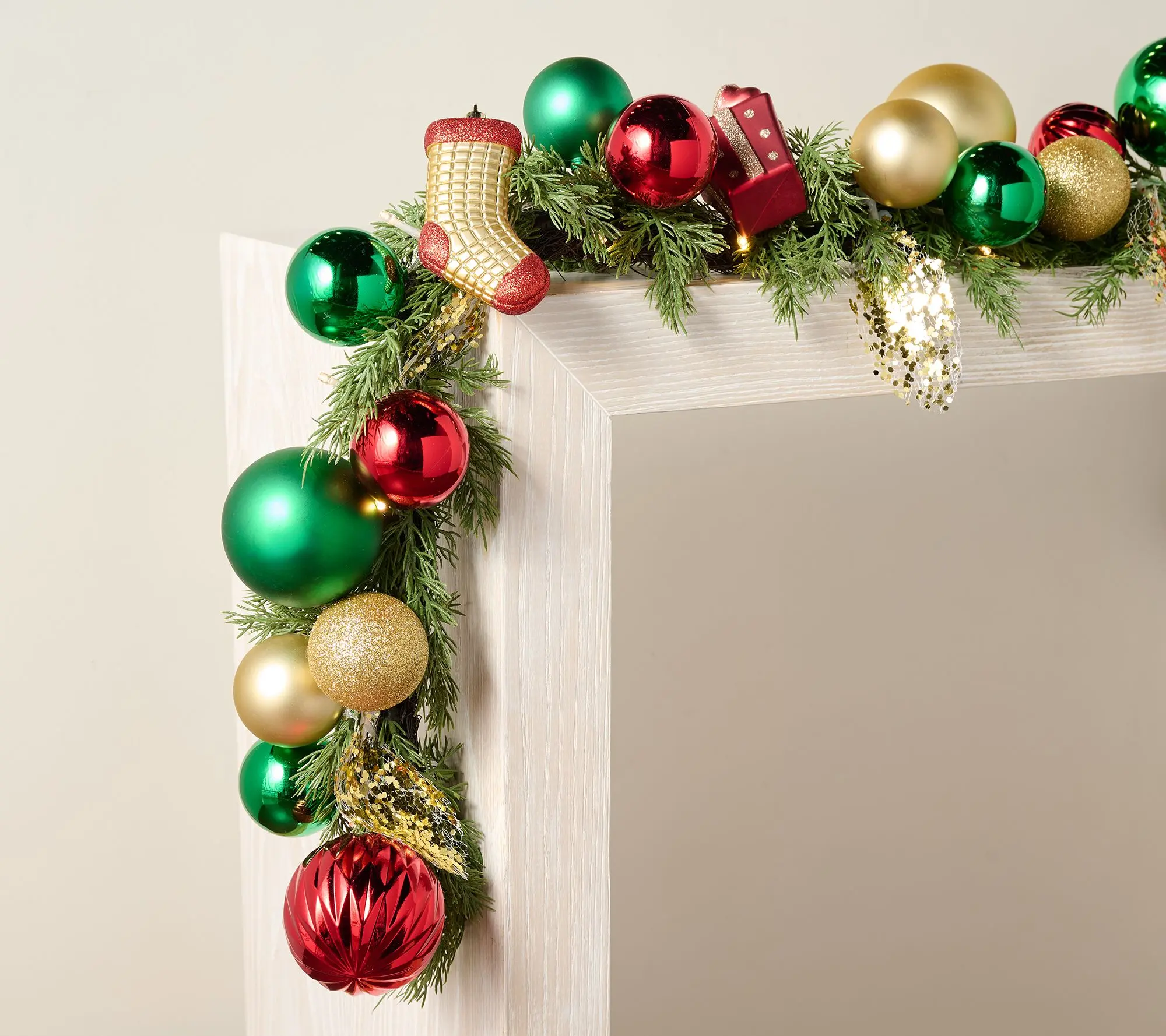 Kringle Express 72" LED Shatterproof Ornament Garland Kringle Express 72" LED Shatterproof Ornament Garland