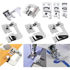 Sewing Hemming Set Includes 3 count Wide Hem Foot,3Pcs Narrow Rolled Hem Presser ,Bias Tape Binder Foot and Adjustable Guide Presser Foot for   Janome Low Shank Sewing Machine