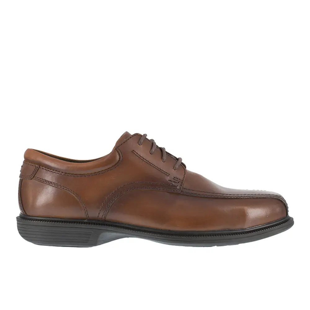 Florsheim Mens Coronis Slip Resistant Steel Toe  Work Safety Shoes Casual - Brown
