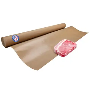 Brown Freezer Paper Roll 36" x 1800" (150 feet) - USA-made Freezer Paper for Meat & Fish - Plastic-Coated Brown Freezer Wrap for Food Freezing by IDL Packaging