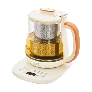 AROMA Electric Glass Kettle 1.5L, 6 Cups, Smart Temp Control, Multifunctional for Tea, Boiling Water, AWK-705