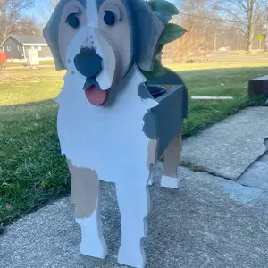 Customized dog planter