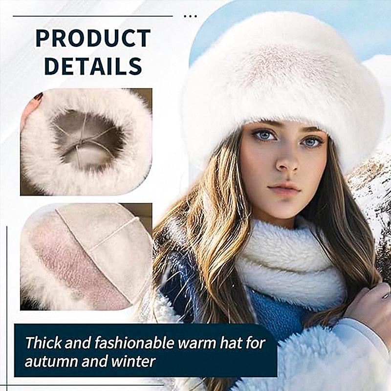 Women's Winter Woolly Beret Faux Fur Decorated Fashion Hat Warmth Protection Versatile Elegant Foldable Breathable One Size Fits Most Women's Winter Woolly Beret Faux Fur Decorated Fashion Hat Warmth Protection Versatile Elegant Foldable Breathable One Size Fits Most