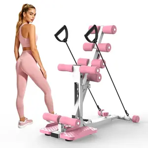 Deep Squat Machine for Home Gym, Glutes Trainer with Resistance Bands, Core & Legs Workout Equipment for Apartment Office