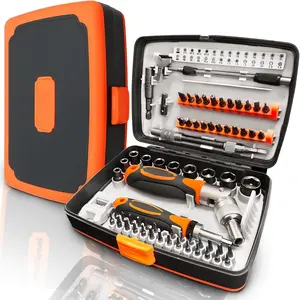Ratcheting  Set 68-in-1,   Set with Portable Storage Case, Compact Socket  Kit for Electronics, PC, Phone, DIY Projects,  Repairs