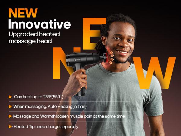 Handheld Percussion Massage Gun with Cold & Heat Modes, Muscle Massager Device, Adjustable Speed, Quiet Brushless Motor, Portable Rechargeable for Workout, Gym, Office Relaxation Handheld Percussion Massage Gun with Cold & Heat Modes, Muscle Massager Device, Adjustable Speed, Quiet Brushless Motor, Portable Rechargeable for Workout, Gym, Office Relaxation