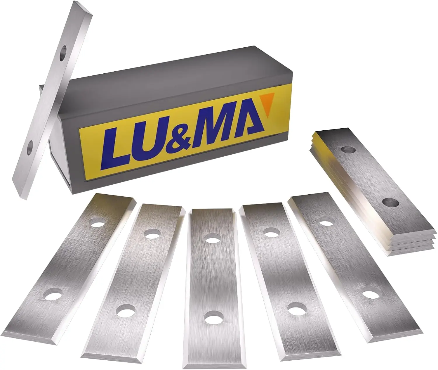 LU&MN Carbide Scraper Replacement Blades, 2"(50×12×1.5mm), 10 Pcs