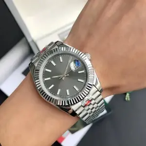 vogobuy  Custom Luxury Watches For Men 904L Stainless Steel Automatic Sapphire Luminous Mechanical Date Silver Gold