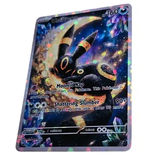 Custom Umbreon Full Art Holographic Proxy Card | High-Quality TCG Display Card |  Limited Edition Moon Eeveelution Optional Texture SEE VIDEO!