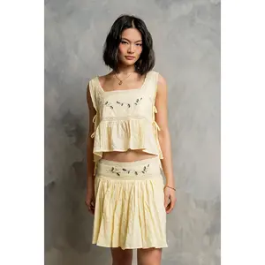Amelia Embroidered Lace Tank