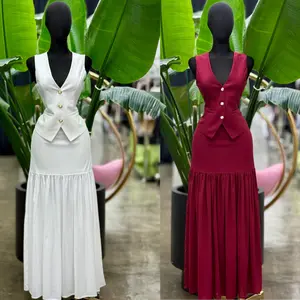 2PCS SET SKIRT & VEST