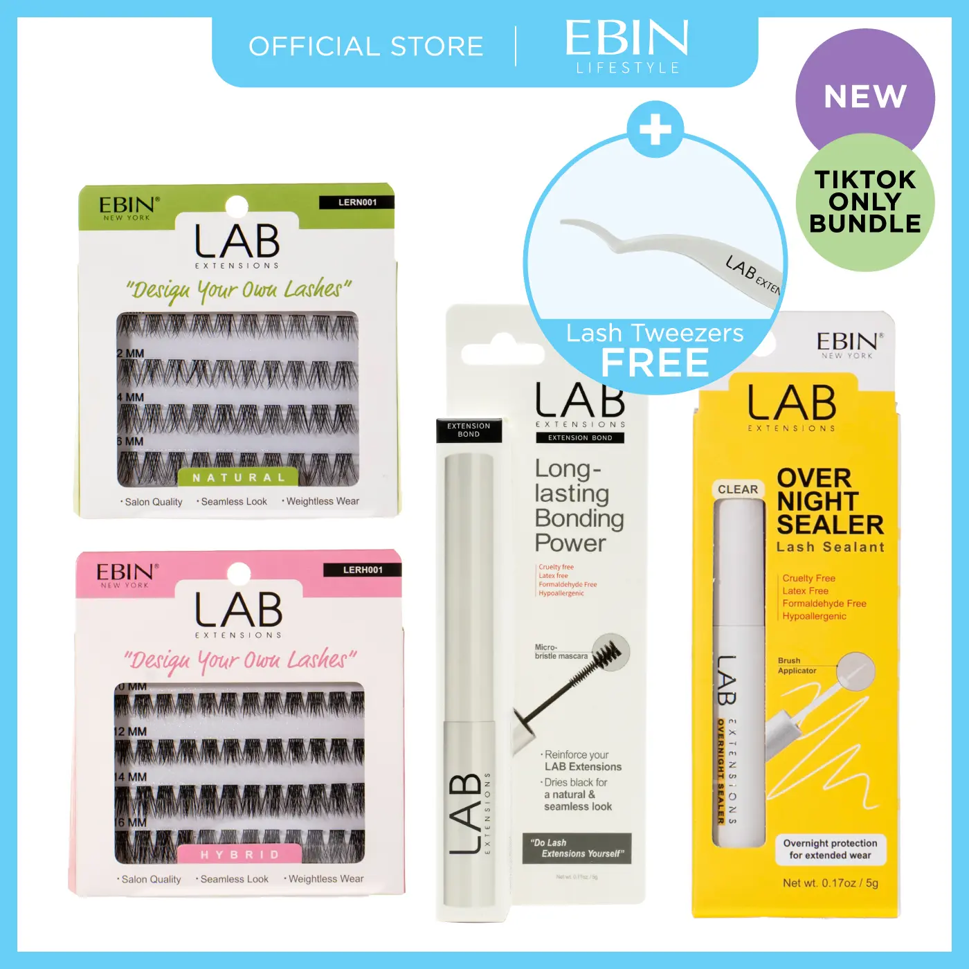 EBIN Natural Essential Lash Clusters | Soft Wispy Everyday Look | Reusable Faux Individual Eyelash Extensions 10-16mm