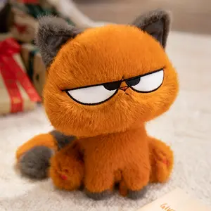 Adorable Cool Cat Plush Toy, Fluffy Orange Kitten Animal Toy, Soft Stuffed Animal, Kawaii Big Eyes Cat Stuffed Animals Plushies, High Quality Cat Toy Doll, Cute Birthday Gift, Soft Cuddly Gift, Ideal Gift for Halloween, Christmas & Easter