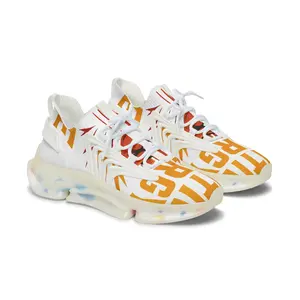 Women's Mesh Sneakers — Bold Typographic Athletic Shoes for Active Streetwear