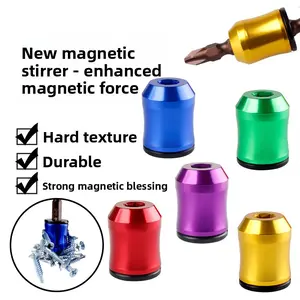 Hexagonal Shank Aluminum Alloy High Hardness Bit Strong Magnetic Demagnetization 6.35 Screwdriver Bit Electric Drill Special Magnetic Ring