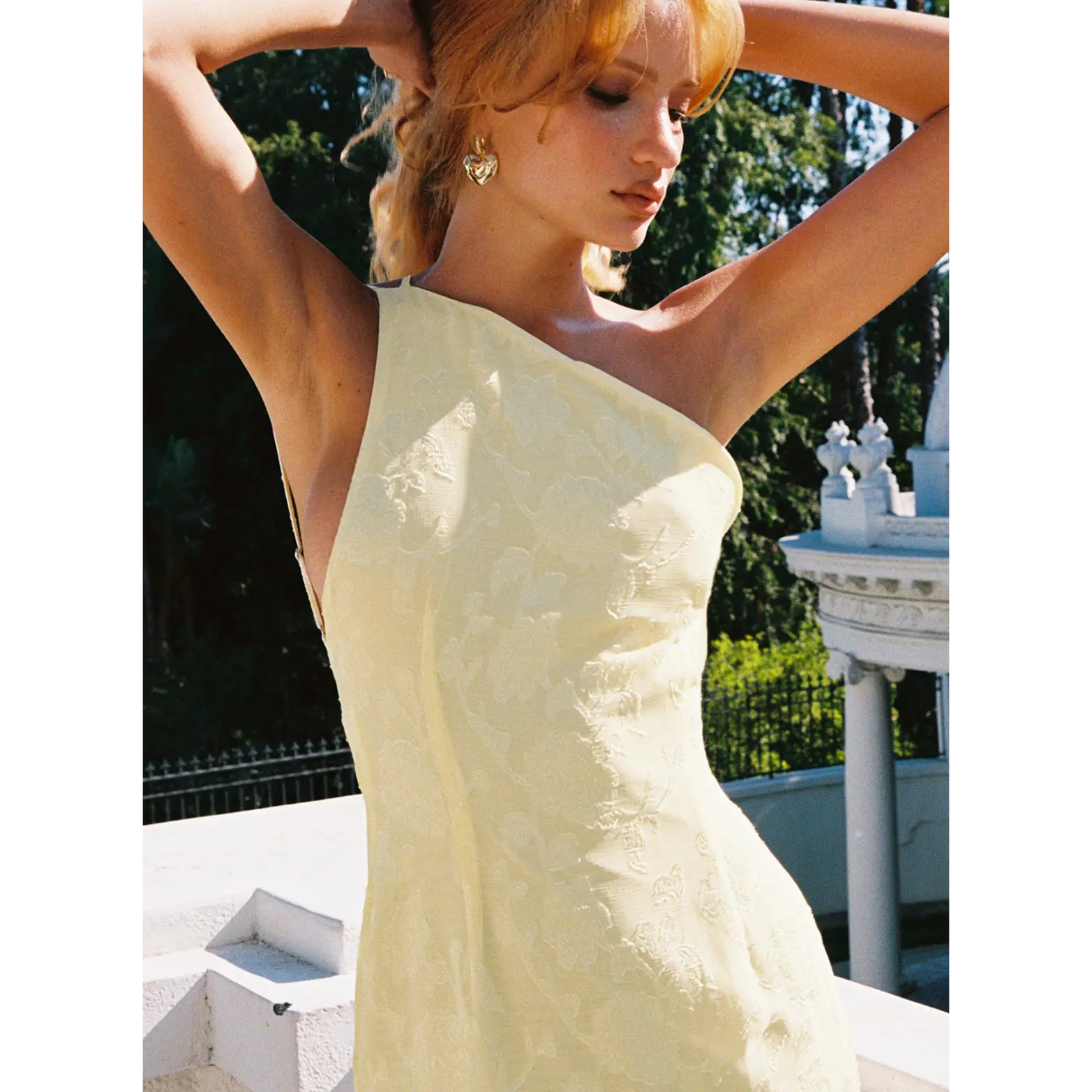 Analuisa One Shoulder Maxi Dress Yellow - TikTok Shop