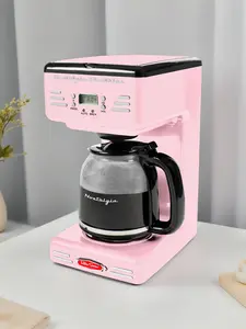 Retro 12-Cup Coffee Maker, Pink