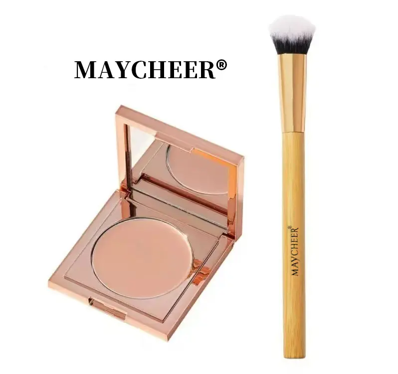 MAYCHEER Cream Bronzer for Oily Skin Soft Matte Concealer Highlighter with Mirror Compact for Natural Look Versatile Coverage