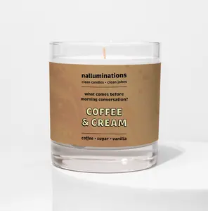 Coffee & Cream Funny Candle – Fresh Coffee Scent