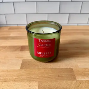 Tomato Garden Recycled Glass Candle