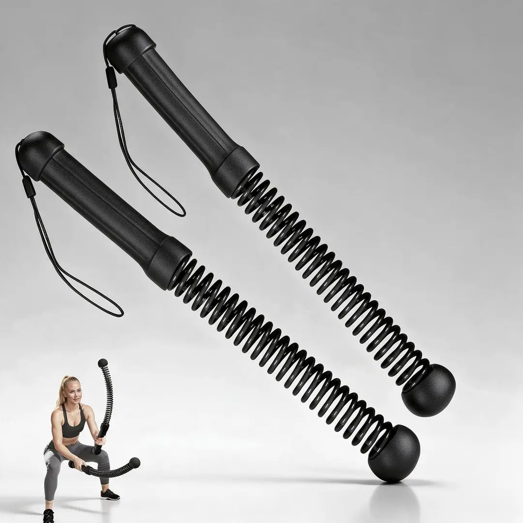 Cordless Battle Rope, Heavy Duty Weighted Ropeless Exercise Rope with Non-Slip Handles, Full Body Strength Training Cardio Equipment for Men Women Home Gym Workout