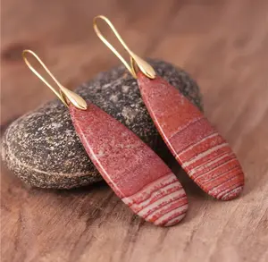 Desert Ember Jasper Drop Earrings