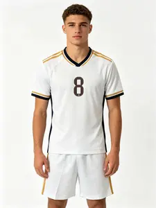 26-27 New Football Kit Set, Uefa Champions League Fan Gear, Men's Sports, Short Sleeve Shirt, Shorts, Training & Matchwear, Soccer Equipment