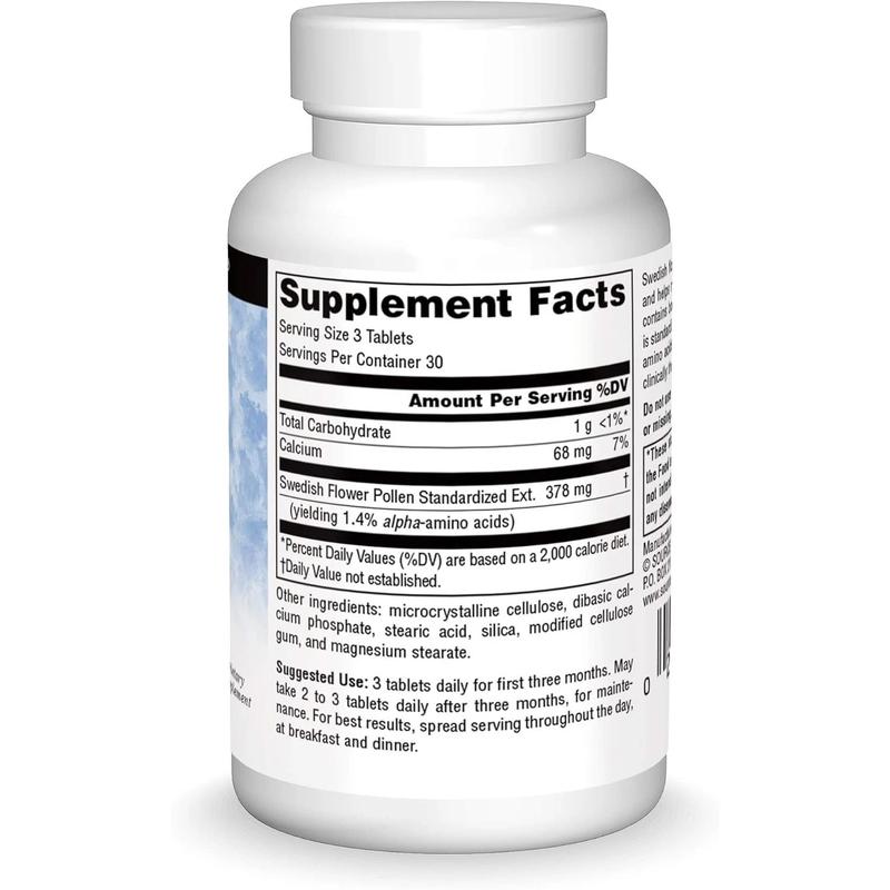 Source Naturals Swedish Flower Pollen Supports Prostate Function and Healthy... Healthcare Supplement Fitness Vitamin