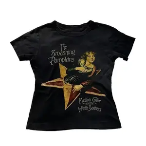 2000s Smashing Pumpkins Baby Tee, Y2K Clothes, Y2k Kitty Baby Tee, 90s Vintage Clothes for Women, Women's Cropped Kpop Emo Aesthetic Clothing, Anime Girl, Summer Outfits, OOTD, Downtown Girl Baby Tee, Gift For Her, Outfits