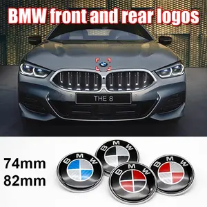 Bmw Car Front & Rear Emblem Replacement, Durable Thickened Badges, Personalized Exterior Decoration for 1-8 Series X1-X7 M2-M5 Models