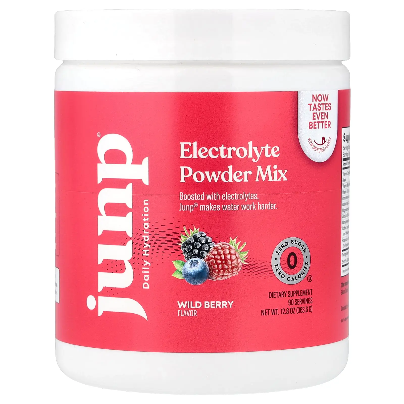 JUNP Hydration Electrolyte Powder Mix, Wild Berry, 12.8 oz (363.6 g)